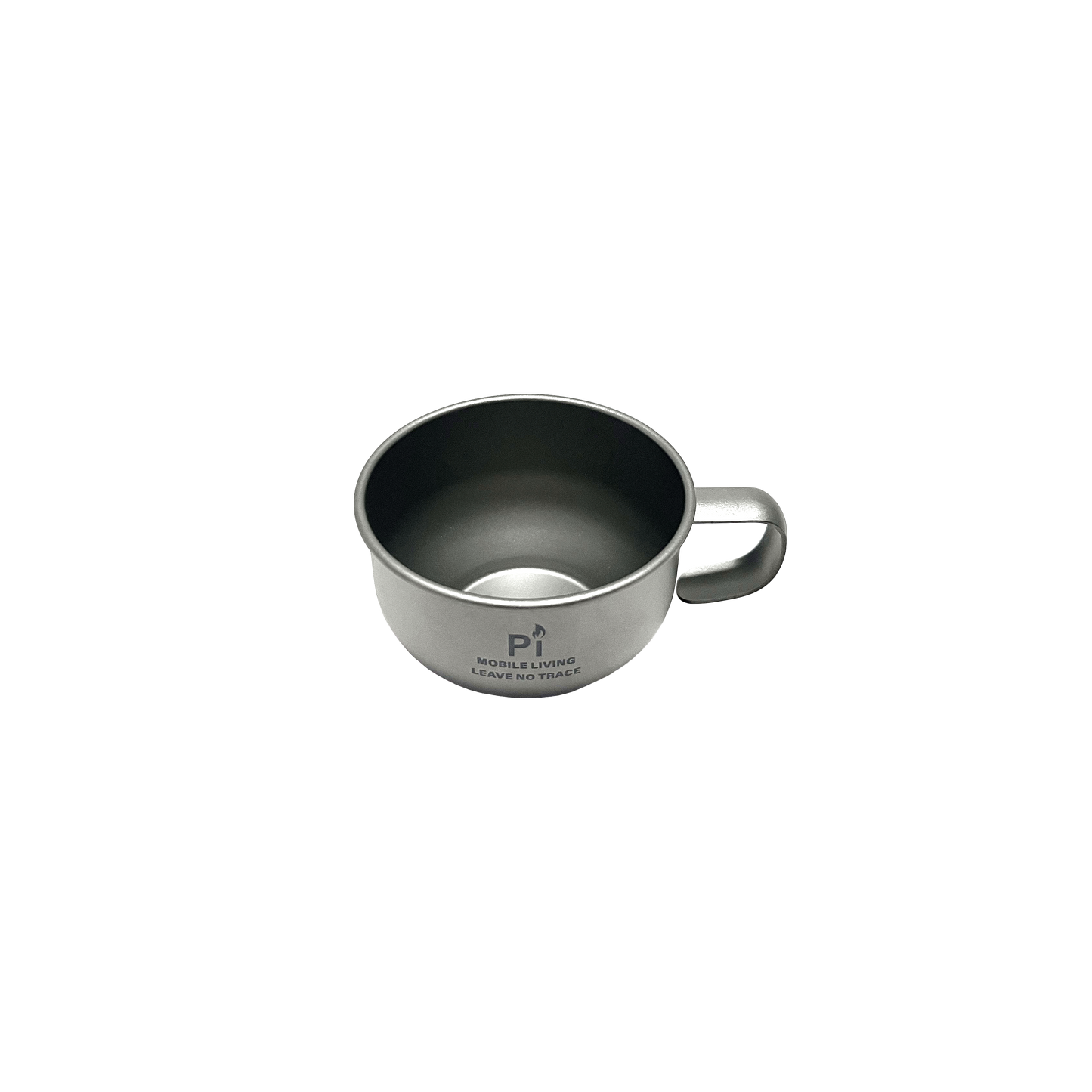 Ultralight & Durable Titanium Coffee Cup with Rigid Fixed Handle 180ml