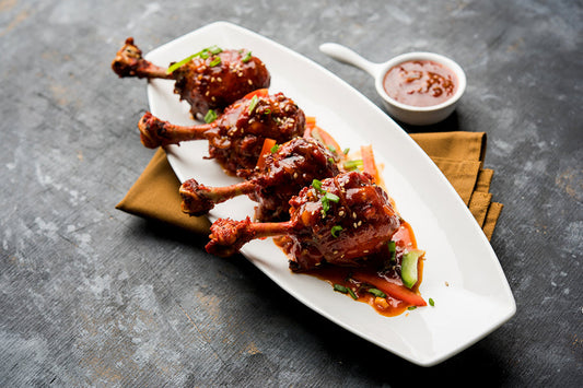 Smoked chicken lollipops