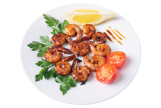 Teriyaki smoked shrimp